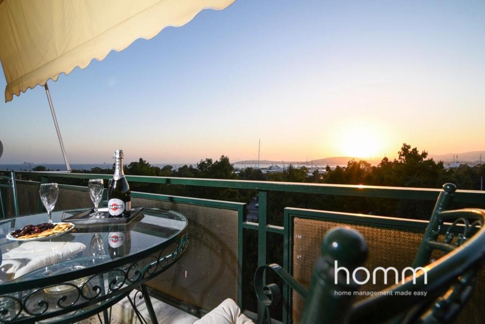 Appartement 95M² Homm Spectacular Flisvos Marina Sea View Flat à Athènes Extérieur photo