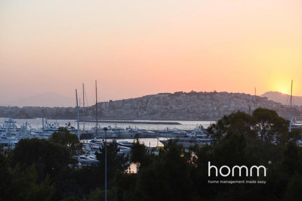 Appartement 95M² Homm Spectacular Flisvos Marina Sea View Flat à Athènes Extérieur photo